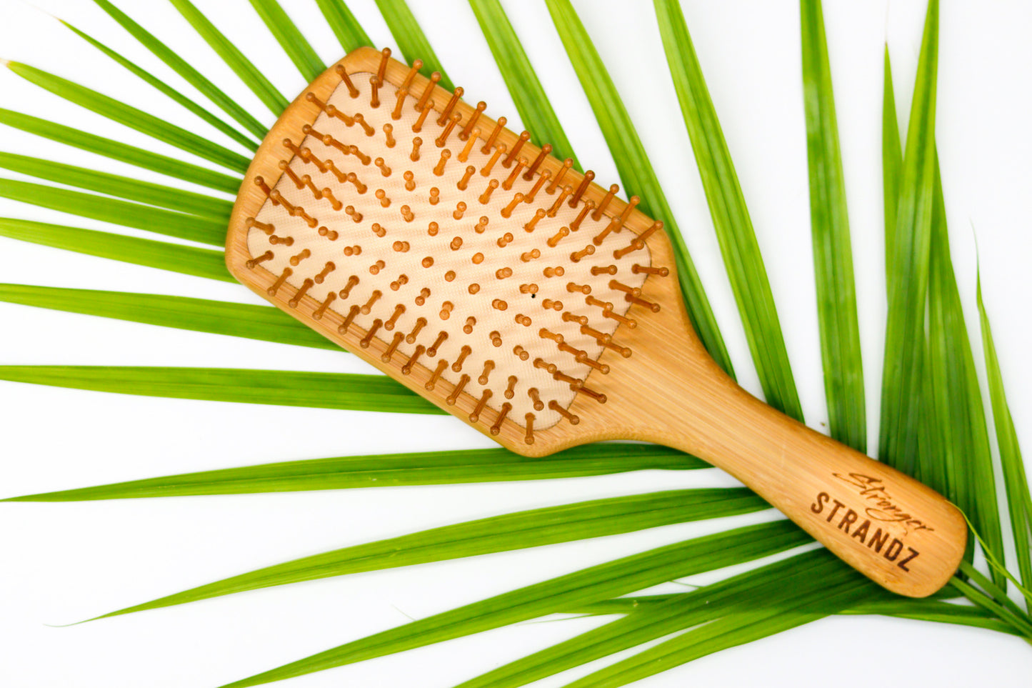 Stronger StrandZ® 100% Bamboo Bristle, Detangle & Define  Brush